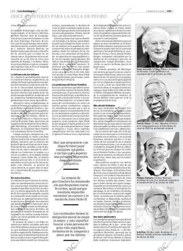 ABC MADRID 17-04-2005 página 50