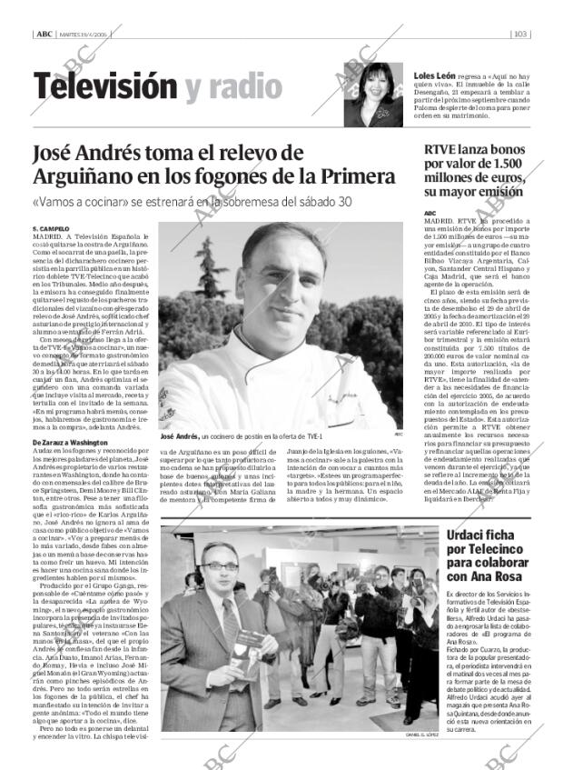 ABC MADRID 19-04-2005 página 103
