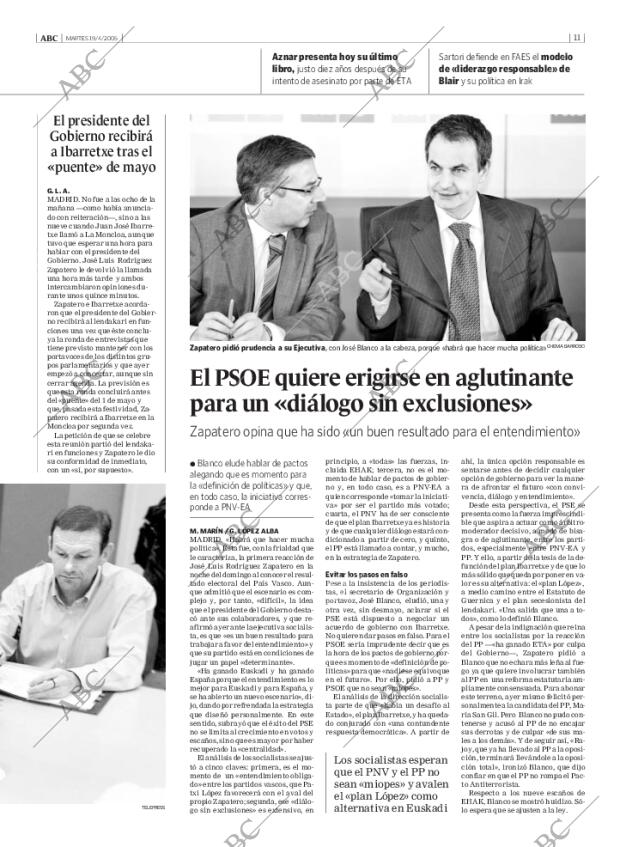 ABC MADRID 19-04-2005 página 11