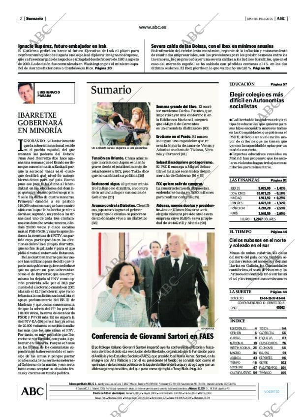 ABC MADRID 19-04-2005 página 2