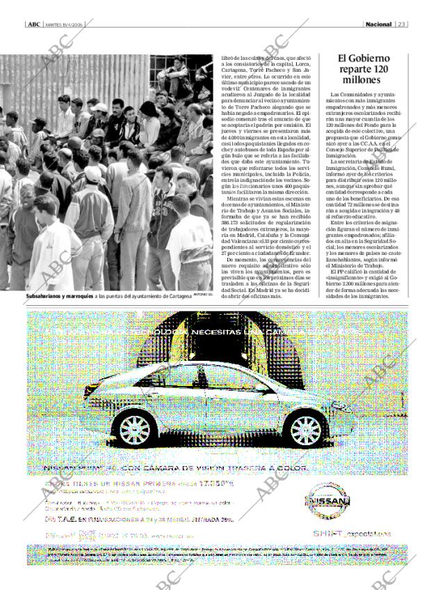 ABC MADRID 19-04-2005 página 23