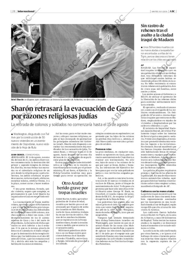 ABC MADRID 19-04-2005 página 28