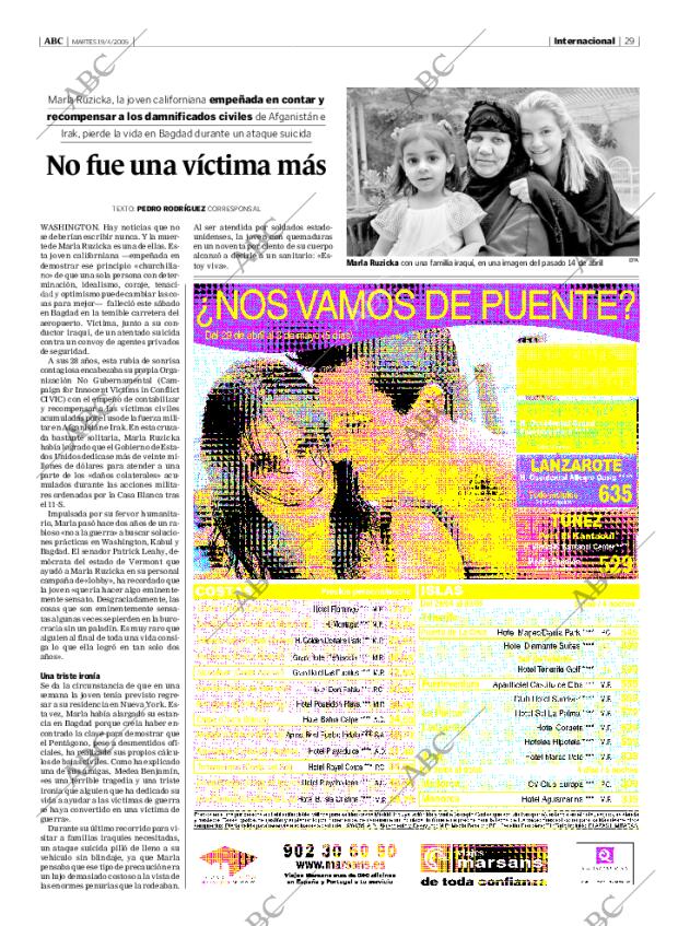ABC MADRID 19-04-2005 página 29