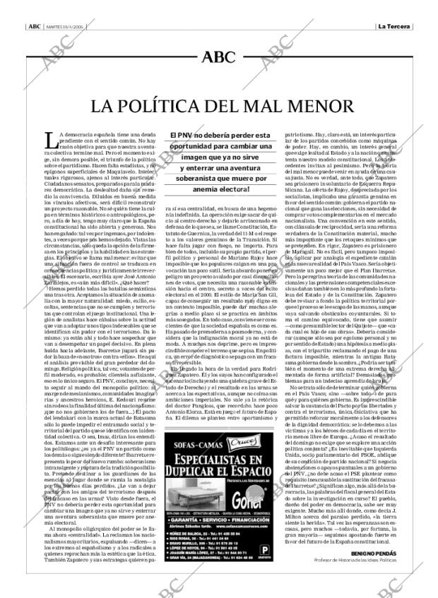ABC MADRID 19-04-2005 página 3