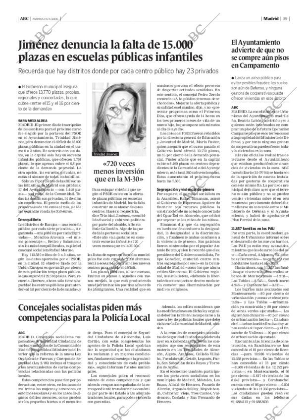 ABC MADRID 19-04-2005 página 39
