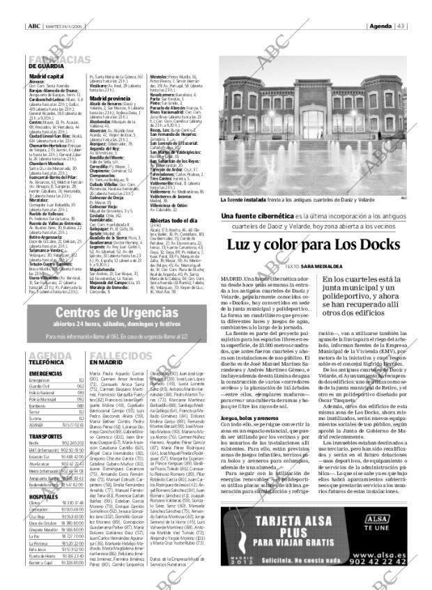 ABC MADRID 19-04-2005 página 43