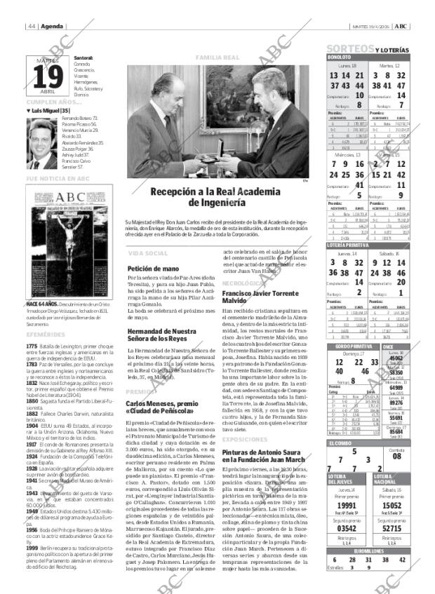 ABC MADRID 19-04-2005 página 44