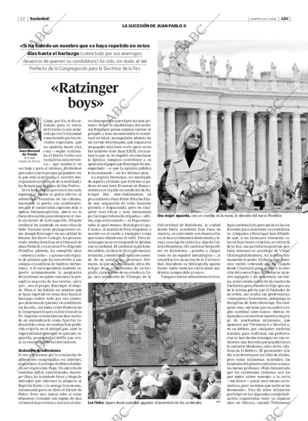 ABC MADRID 19-04-2005 página 52