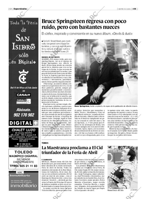 ABC MADRID 19-04-2005 página 64