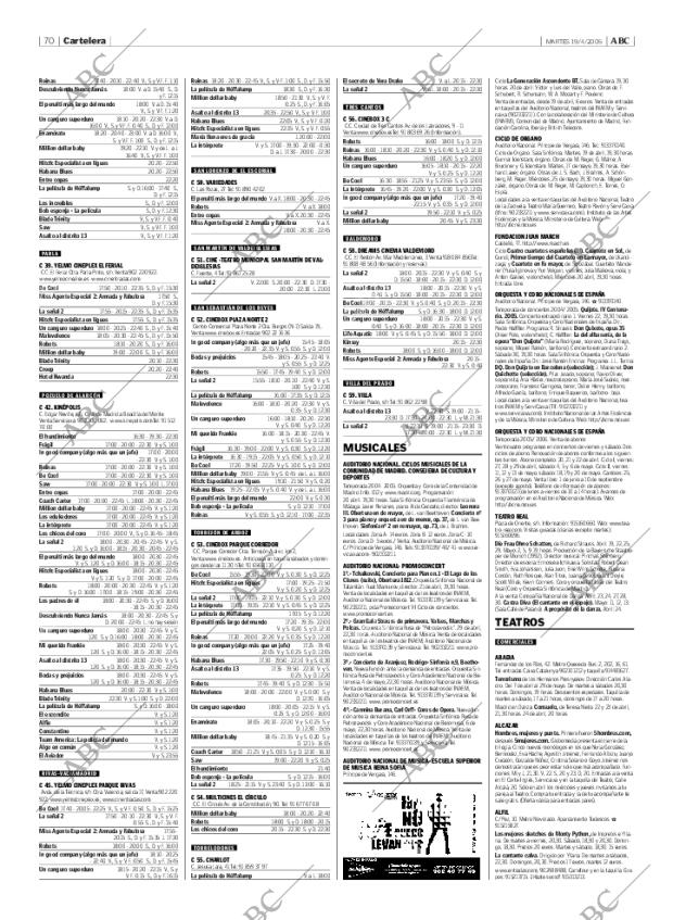 ABC MADRID 19-04-2005 página 70