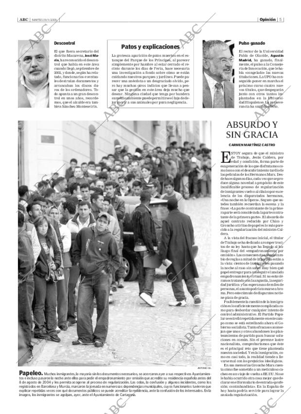 ABC SEVILLA 19-04-2005 página 5