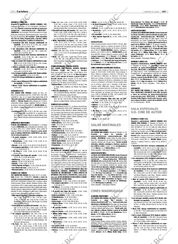 ABC SEVILLA 19-04-2005 página 64