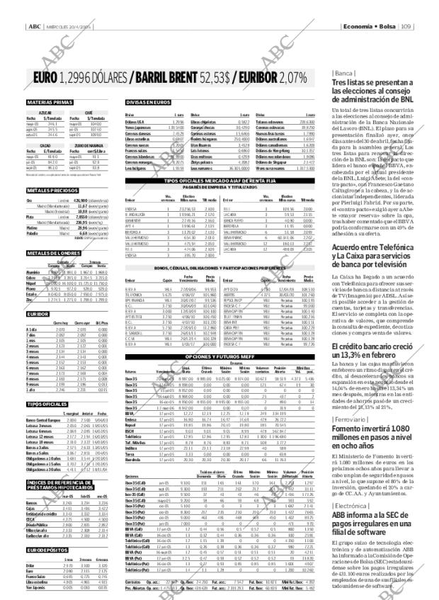 ABC MADRID 20-04-2005 página 109