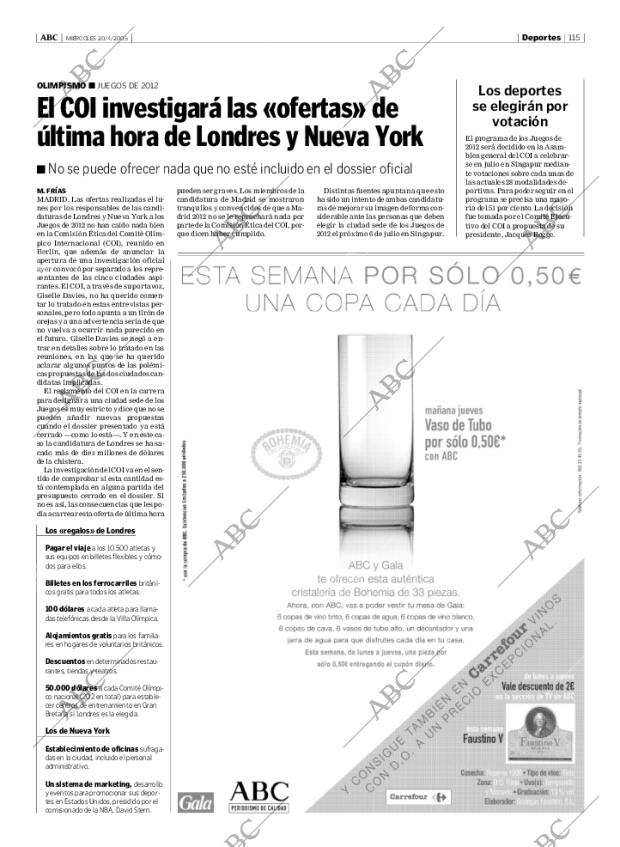 ABC MADRID 20-04-2005 página 115