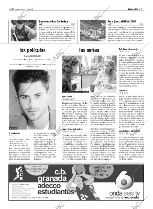 ABC MADRID 20-04-2005 página 121