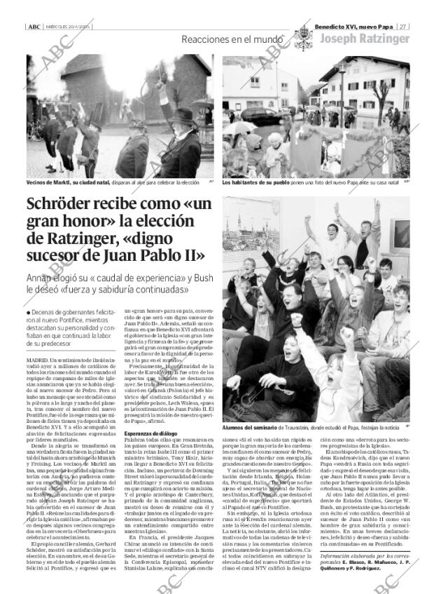 ABC MADRID 20-04-2005 página 27