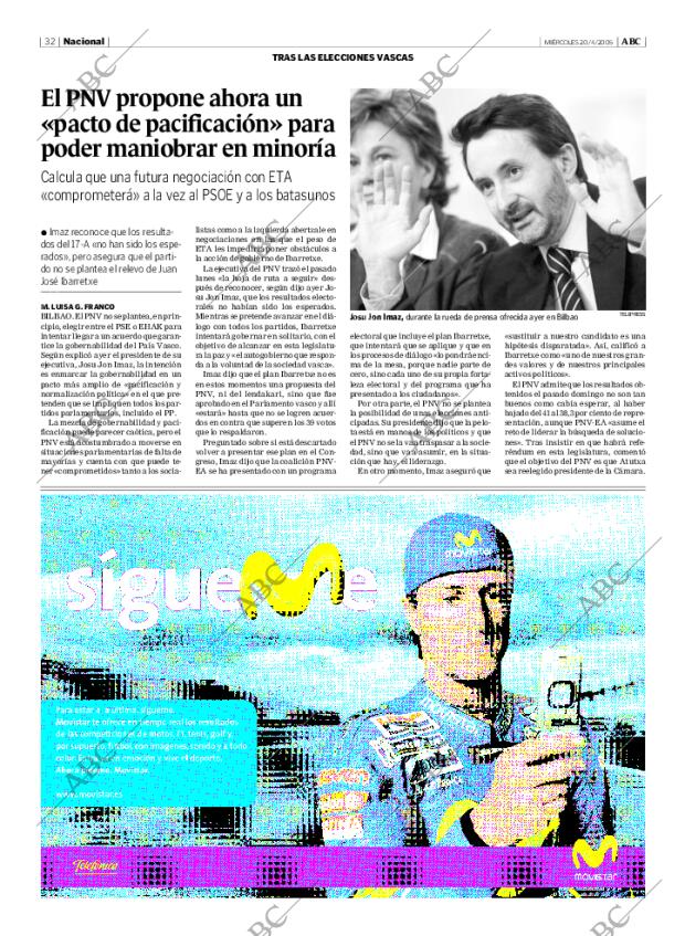 ABC MADRID 20-04-2005 página 32