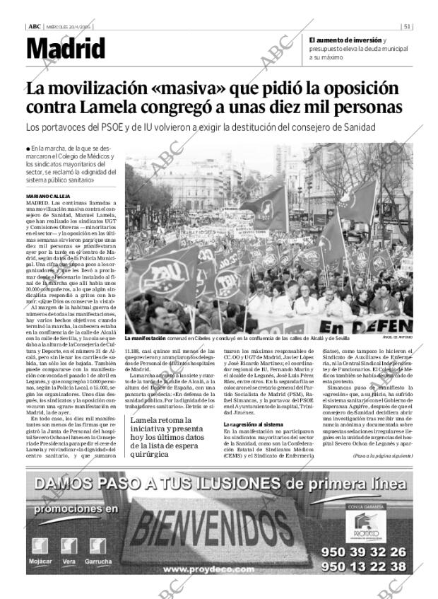 ABC MADRID 20-04-2005 página 51