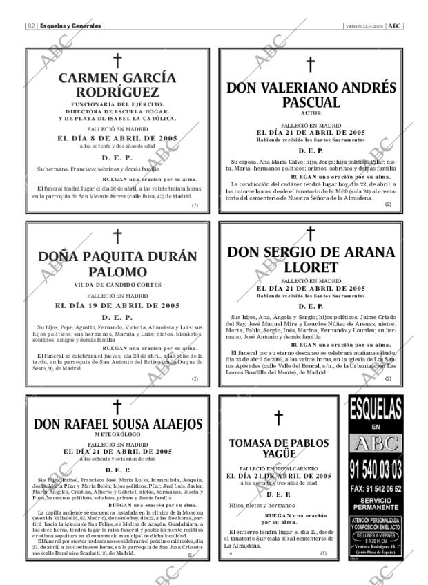 ABC MADRID 22-04-2005 página 82