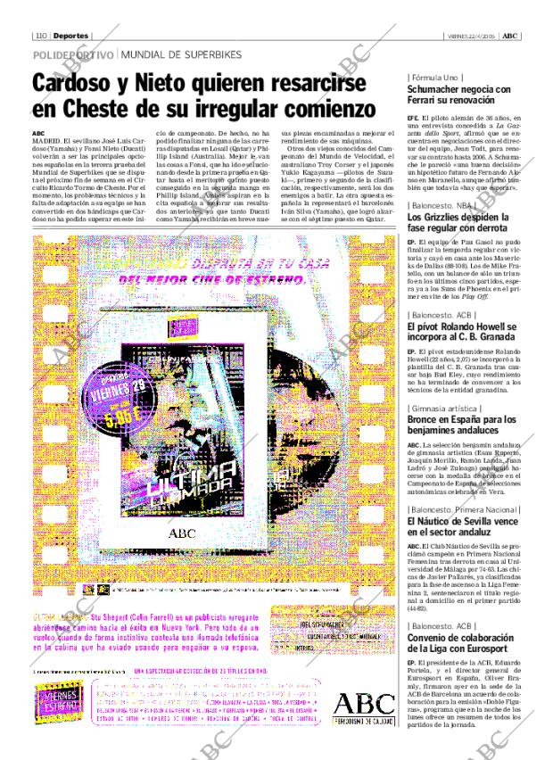 ABC SEVILLA 22-04-2005 página 110