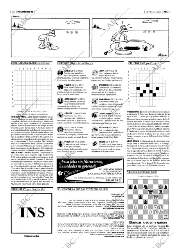 ABC SEVILLA 22-04-2005 página 114