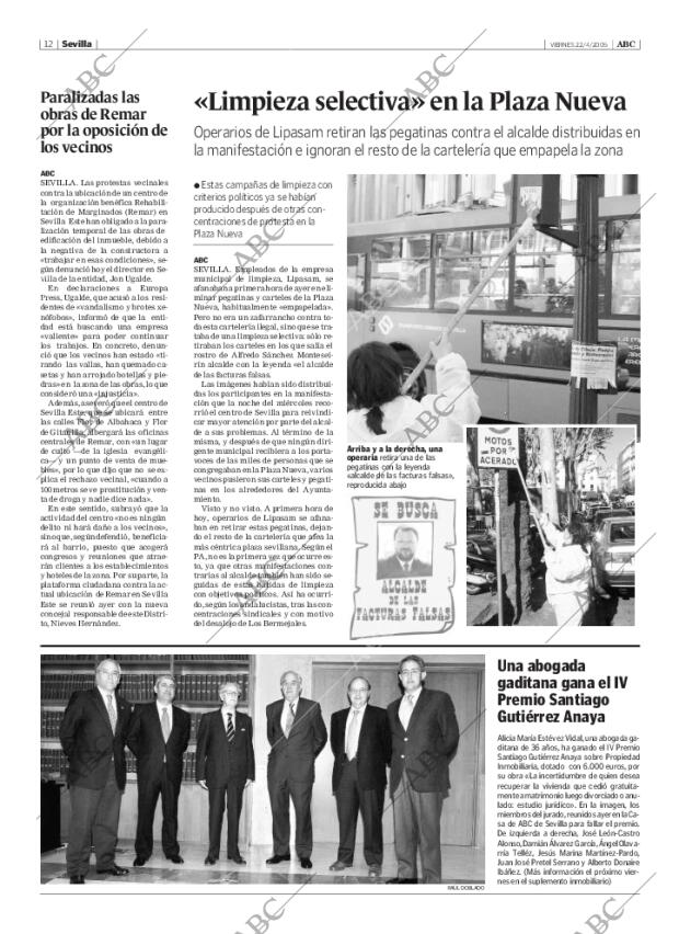 ABC SEVILLA 22-04-2005 página 12