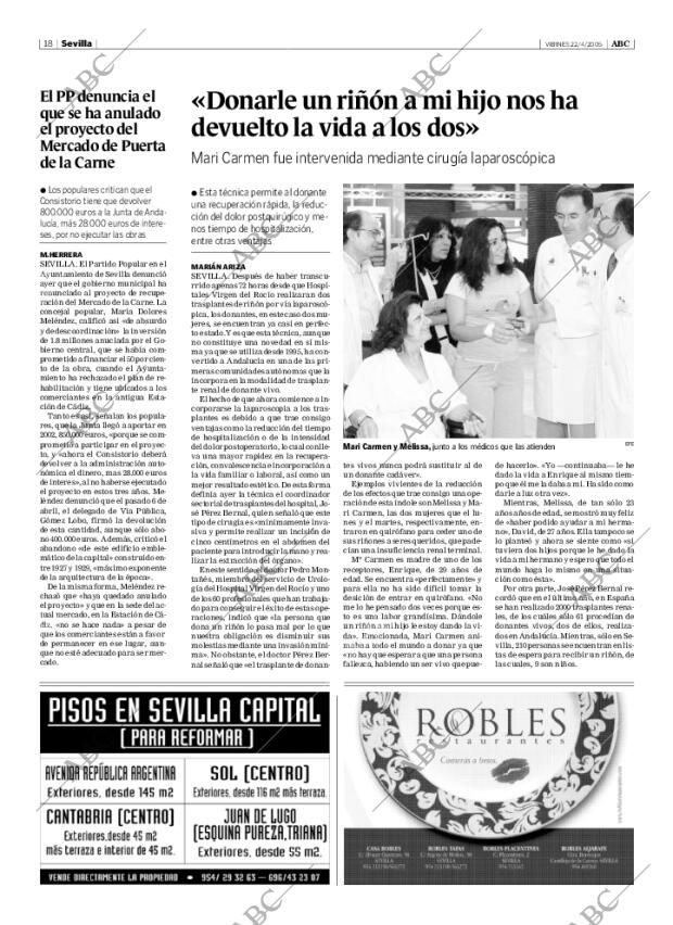 ABC SEVILLA 22-04-2005 página 18