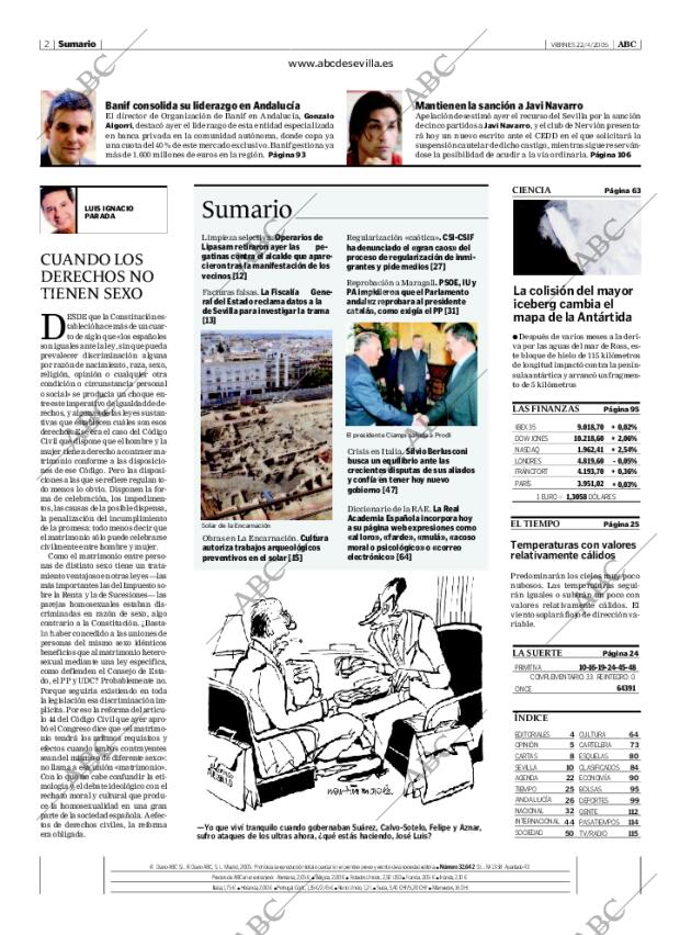 ABC SEVILLA 22-04-2005 página 2