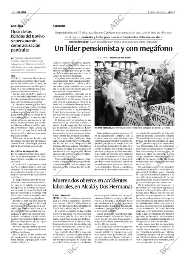 ABC SEVILLA 22-04-2005 página 20
