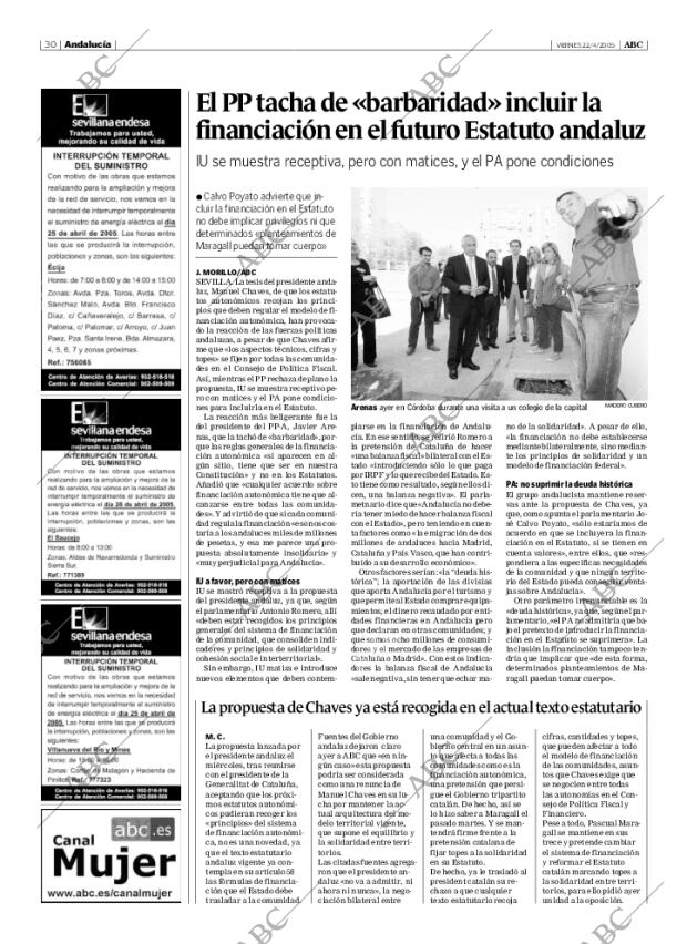 ABC SEVILLA 22-04-2005 página 30