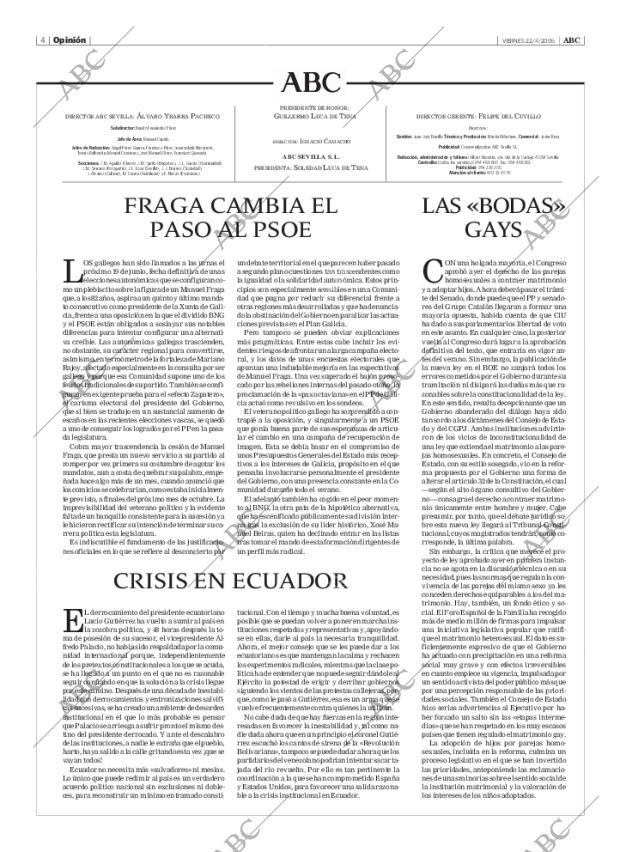 ABC SEVILLA 22-04-2005 página 4