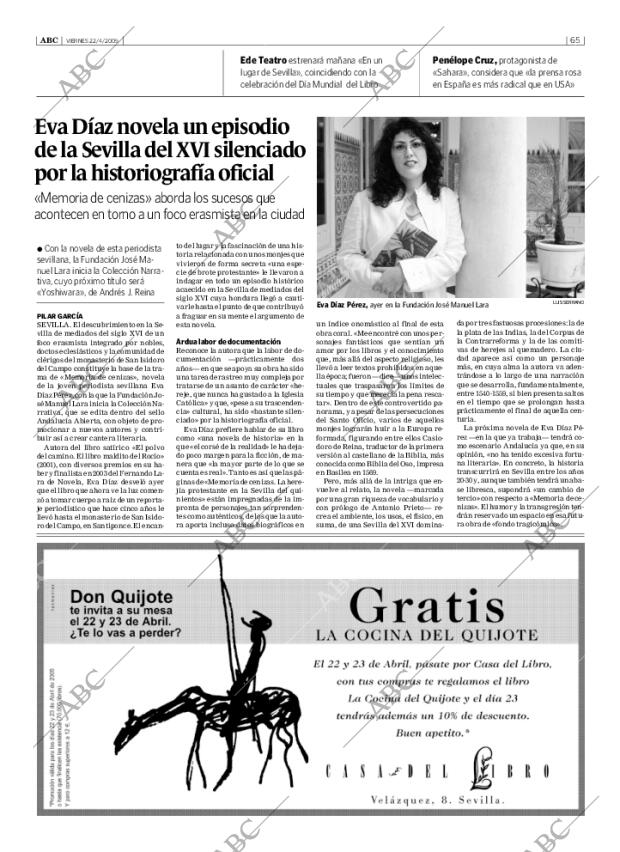 ABC SEVILLA 22-04-2005 página 65