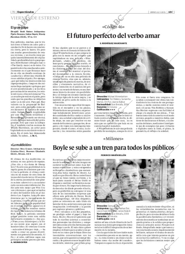 ABC SEVILLA 22-04-2005 página 70