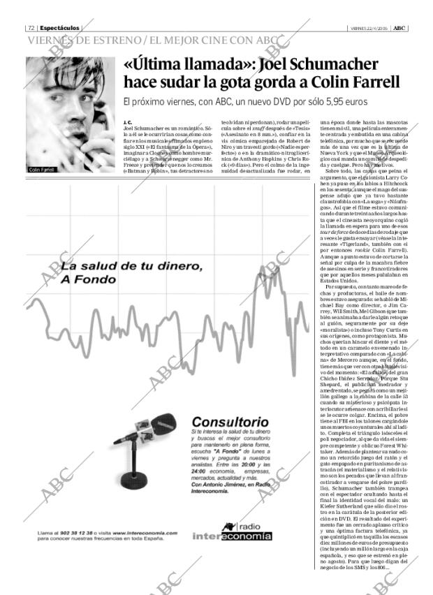 ABC SEVILLA 22-04-2005 página 72