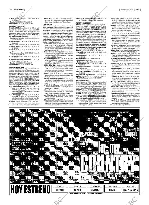 ABC SEVILLA 22-04-2005 página 74