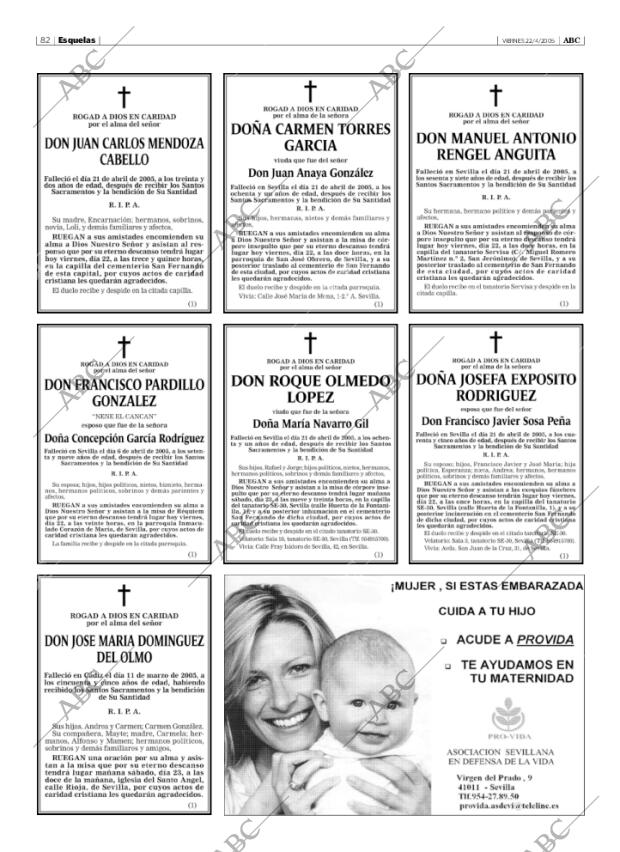 ABC SEVILLA 22-04-2005 página 82