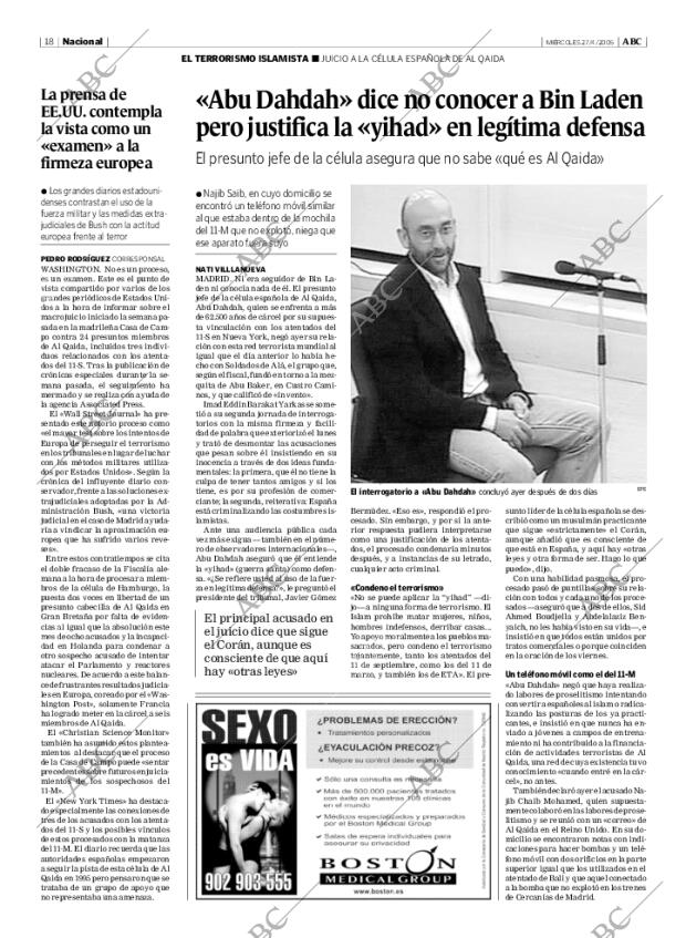 ABC MADRID 27-04-2005 página 18