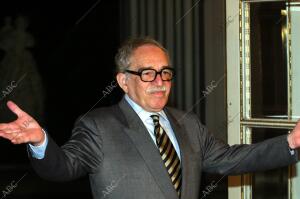 Gabriel García Márquez en una cena en el palacio de Pedralbes