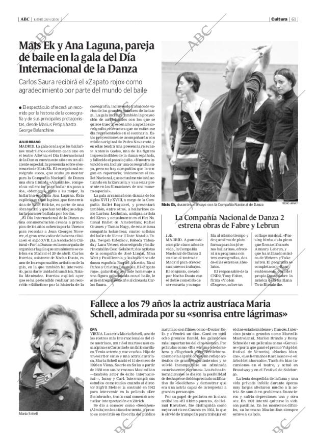 ABC MADRID 28-04-2005 página 61