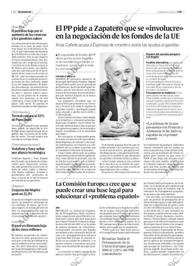 ABC MADRID 28-04-2005 página 86
