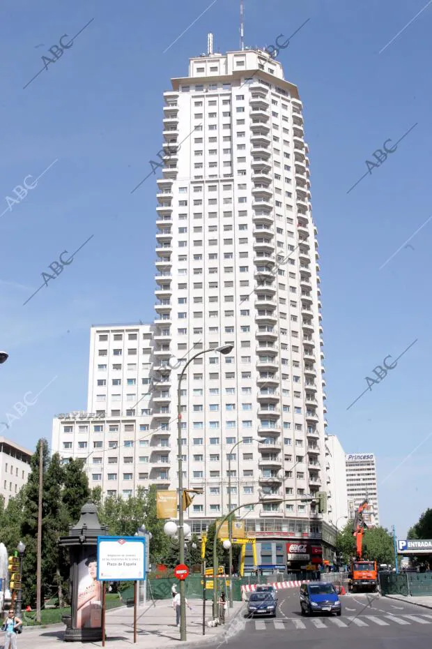 Edificios de Madrid. En la imagen torre de Madrid