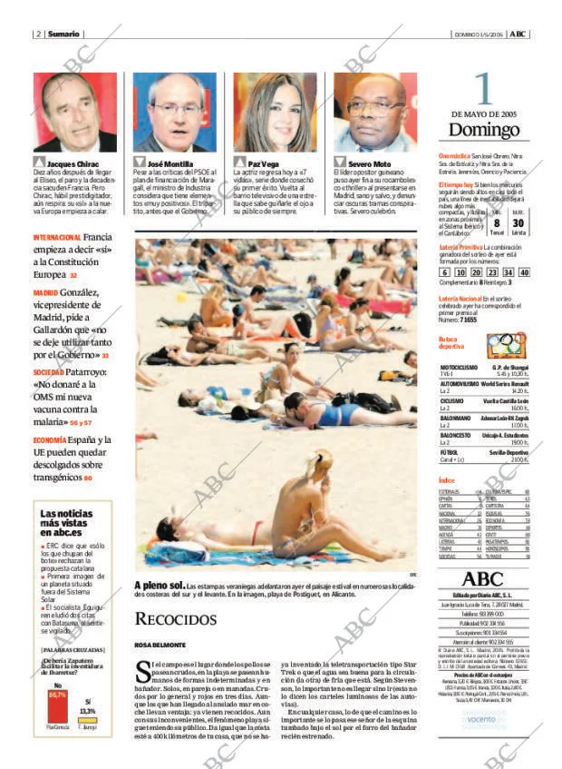 ABC MADRID 01-05-2005 página 2