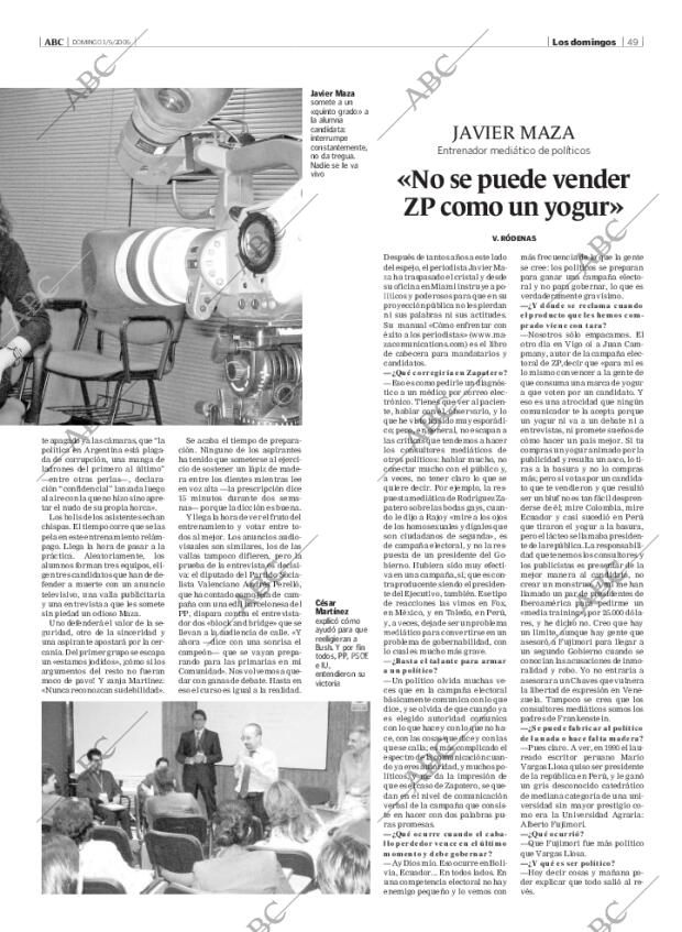 ABC MADRID 01-05-2005 página 49