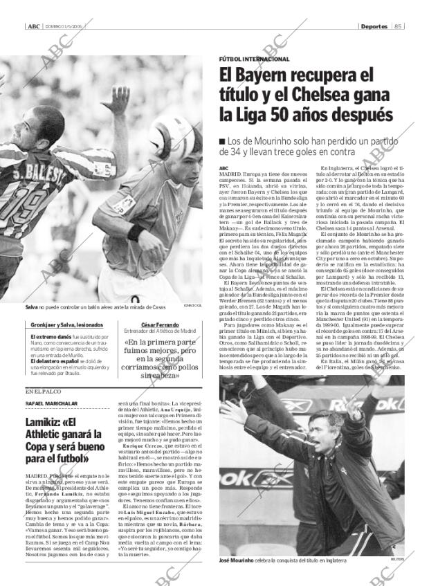 ABC MADRID 01-05-2005 página 85