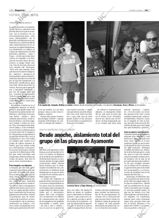 ABC SEVILLA 05-05-2005 página 86