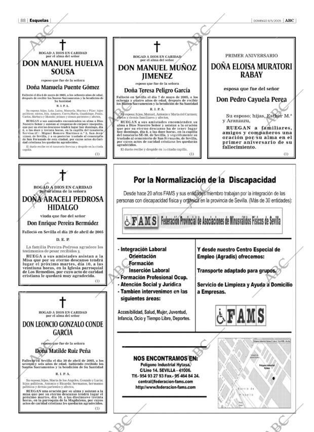 ABC SEVILLA 08-05-2005 página 88
