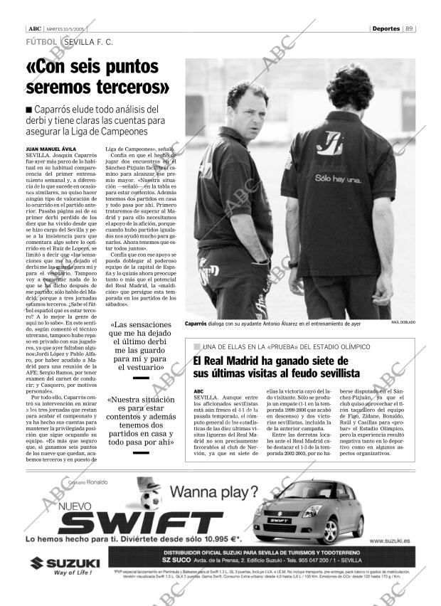 ABC SEVILLA 10-05-2005 página 89