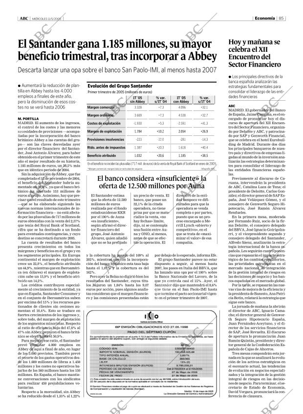 ABC MADRID 11-05-2005 página 85