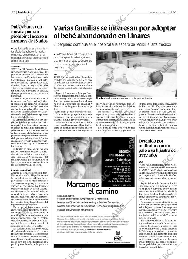 ABC SEVILLA 11-05-2005 página 28