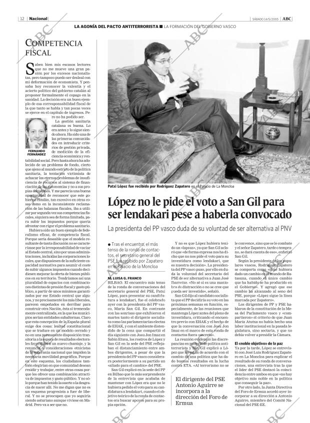 ABC MADRID 14-05-2005 página 12